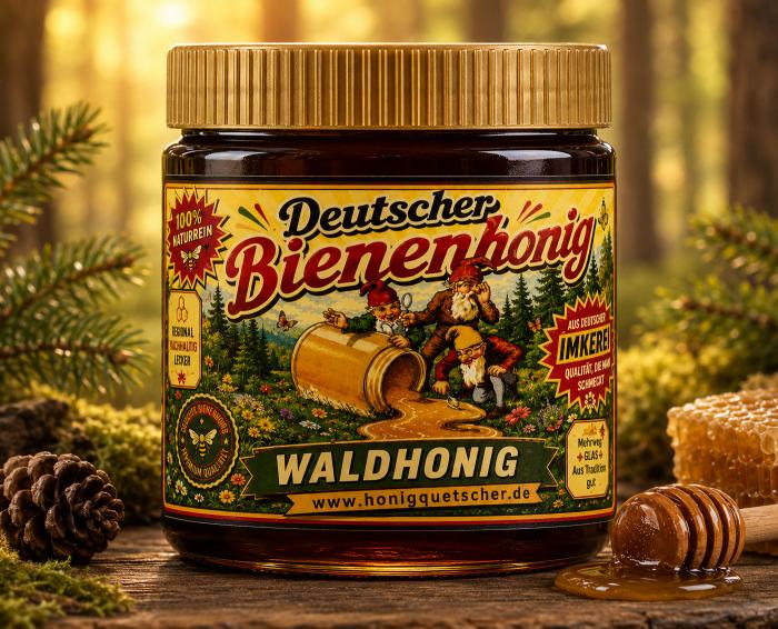 Waldhonig kaufen, aus der Imkerei Honigquetsche Am Poltermühlenteich in 09224 Grüna