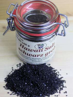 schwarzes Hawaii Salz kaufen, Black Lava Salz, Chemnitz, Poltermühlenteich